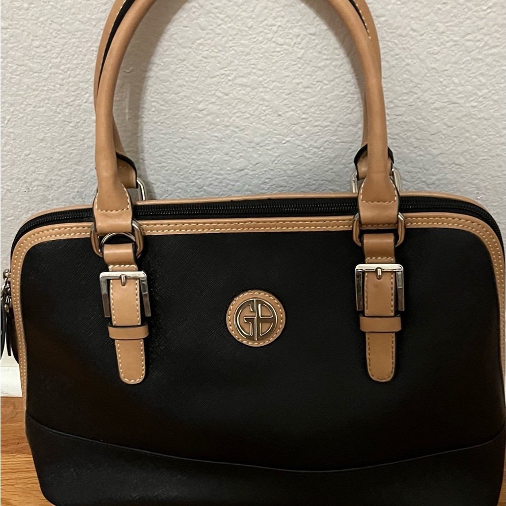 Giani Bernini purse black and tan